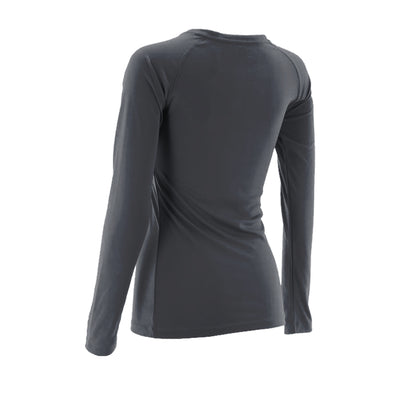 Charcoal Long Sleeve V-Neck - Women's