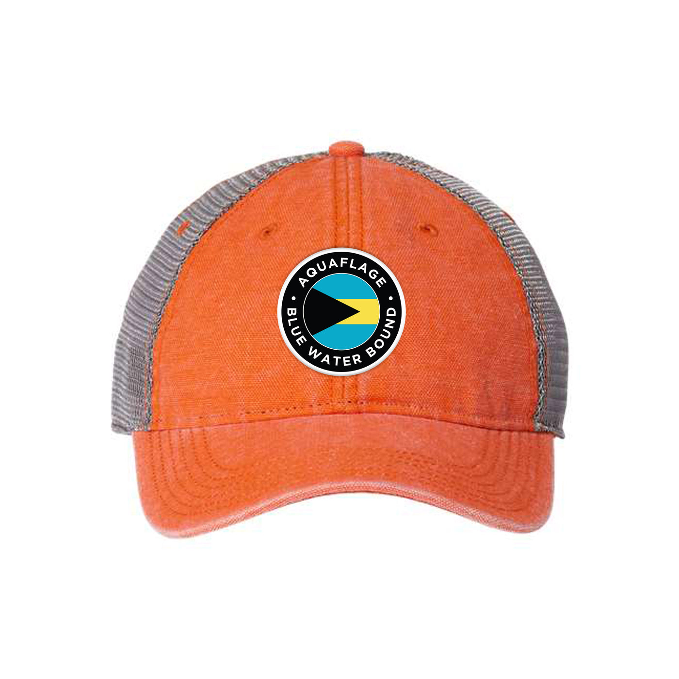 Orange Blue Water Bound Unstructured Unisex Hat