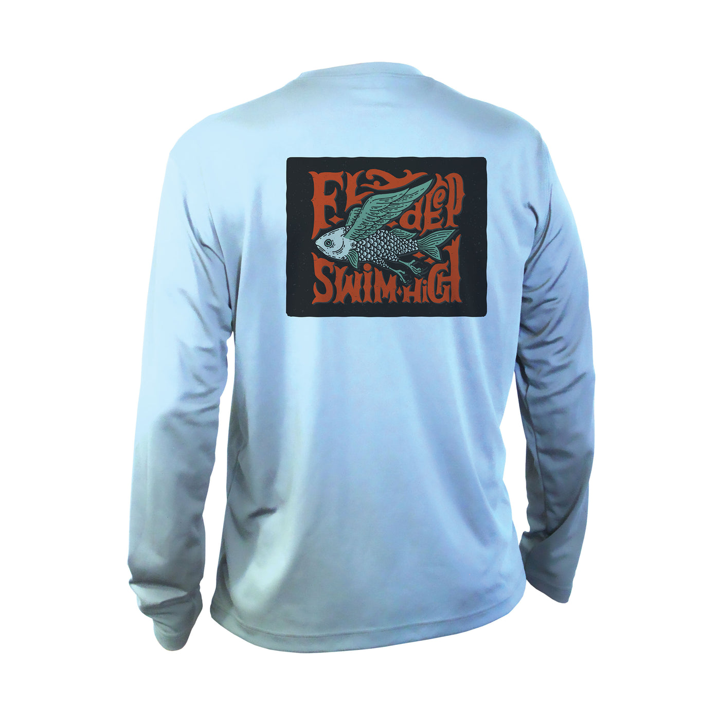 Mens Performance Long Sleeve Fly Fishing Shirt | Aqua Design