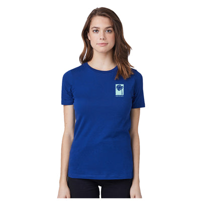 Island Plants Blue Depths Short Sleeve T-Shirt - Women's
