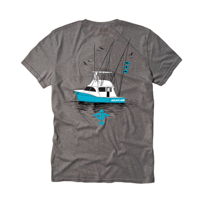 Boating Short Sleeve Cool Grey T-Shirt - Men's