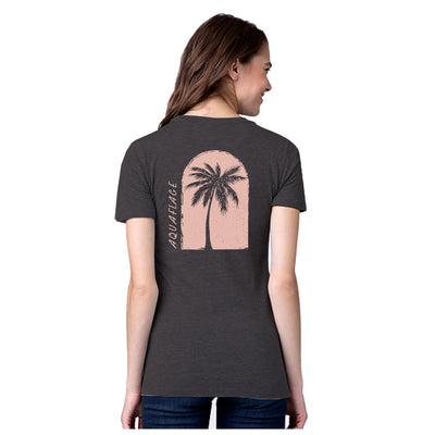Island Plants Charcoal Heather Short Sleeve T-Shirt - Women's