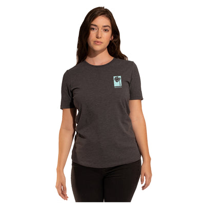 Island Plants Charcoal Heather Short Sleeve T-Shirt - Women's