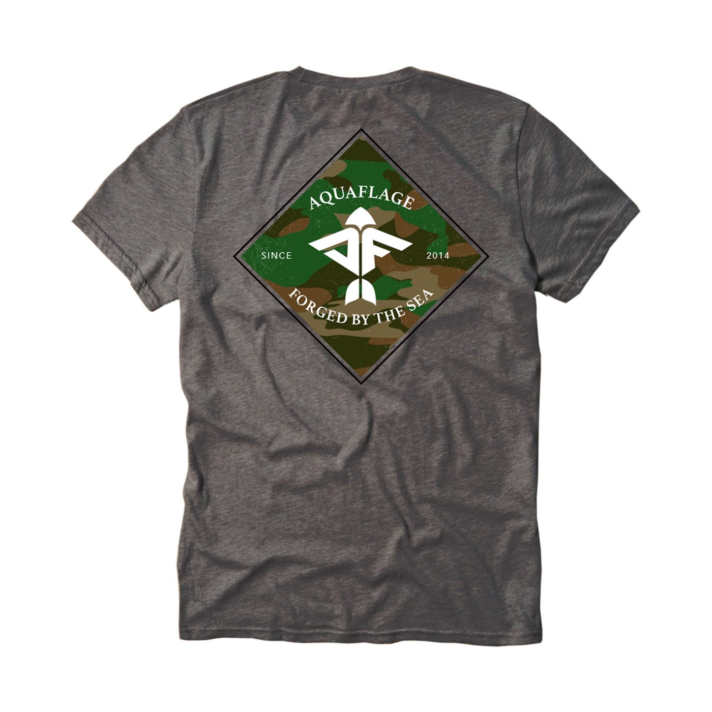Diamond Short Sleeve Charcoal T-Shirt - Men's