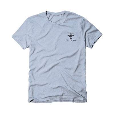 Flying Fish Short Sleeve Light Blue Heather T-Shirt - Men's