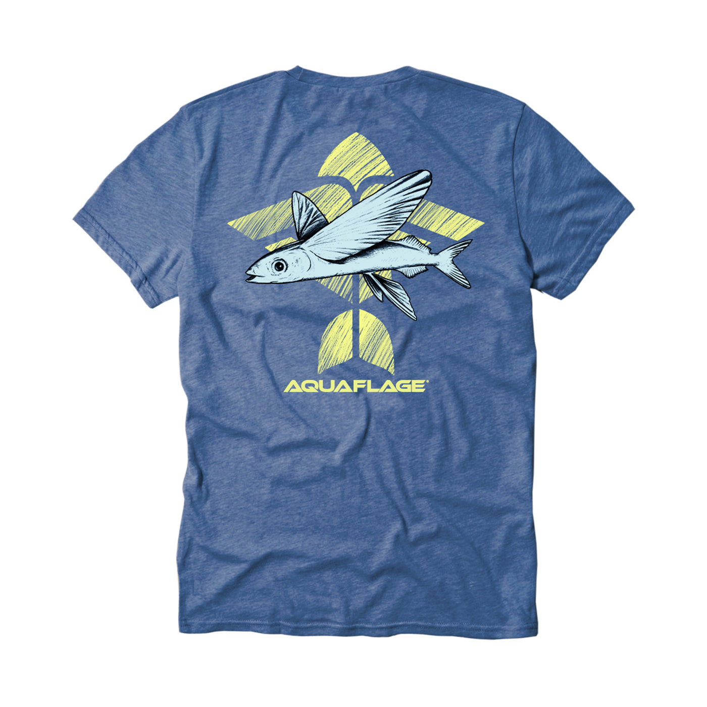 Flying Fish Men's Short Sleeve Royal Heather T-Shirt