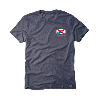 Florida Marlin Short Sleeve Navy Heather T-Shirt - Men's