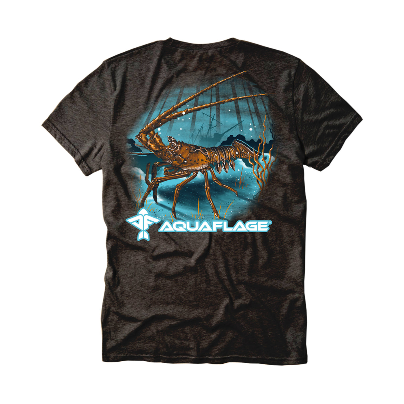 Lobster Short Sleeve Black Graphite T-Shirt - Men's