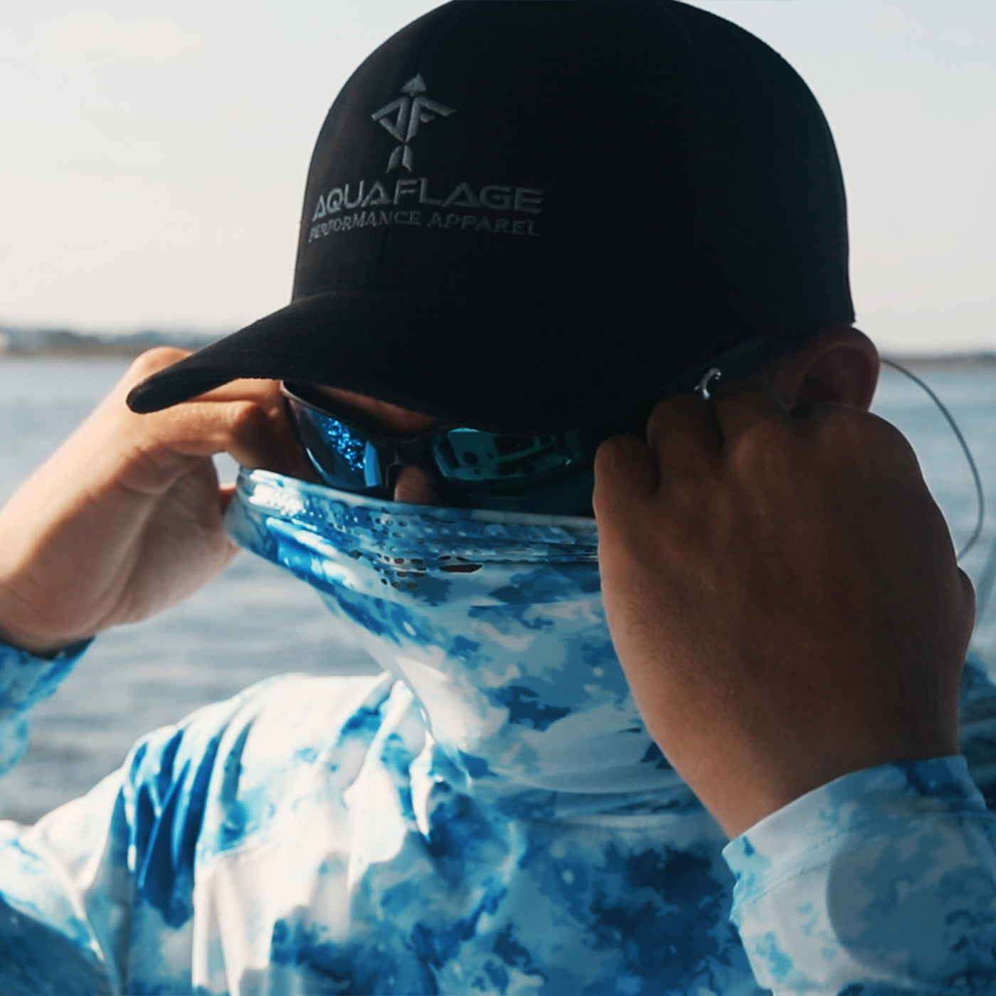 Rubicon Shield Seagrass/Grey Performance Hoodie With Mask - Men's