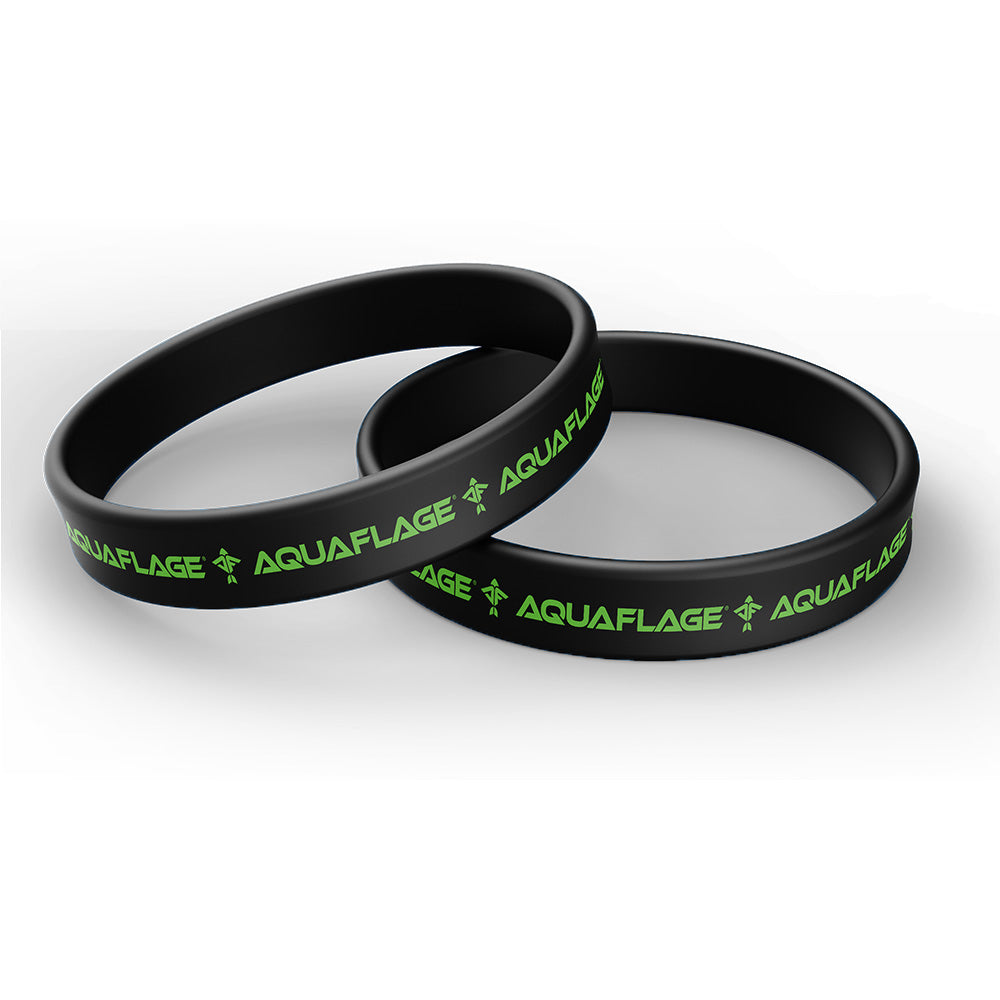 Silicone Wristband Be Grateful Black/Green