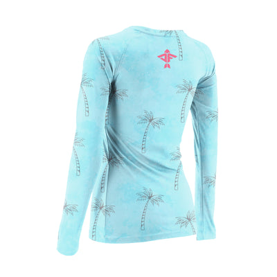 Aquaflage Palm Skies UPF 50 Sun Protection Long Sleeve Performance Shirt - Women's