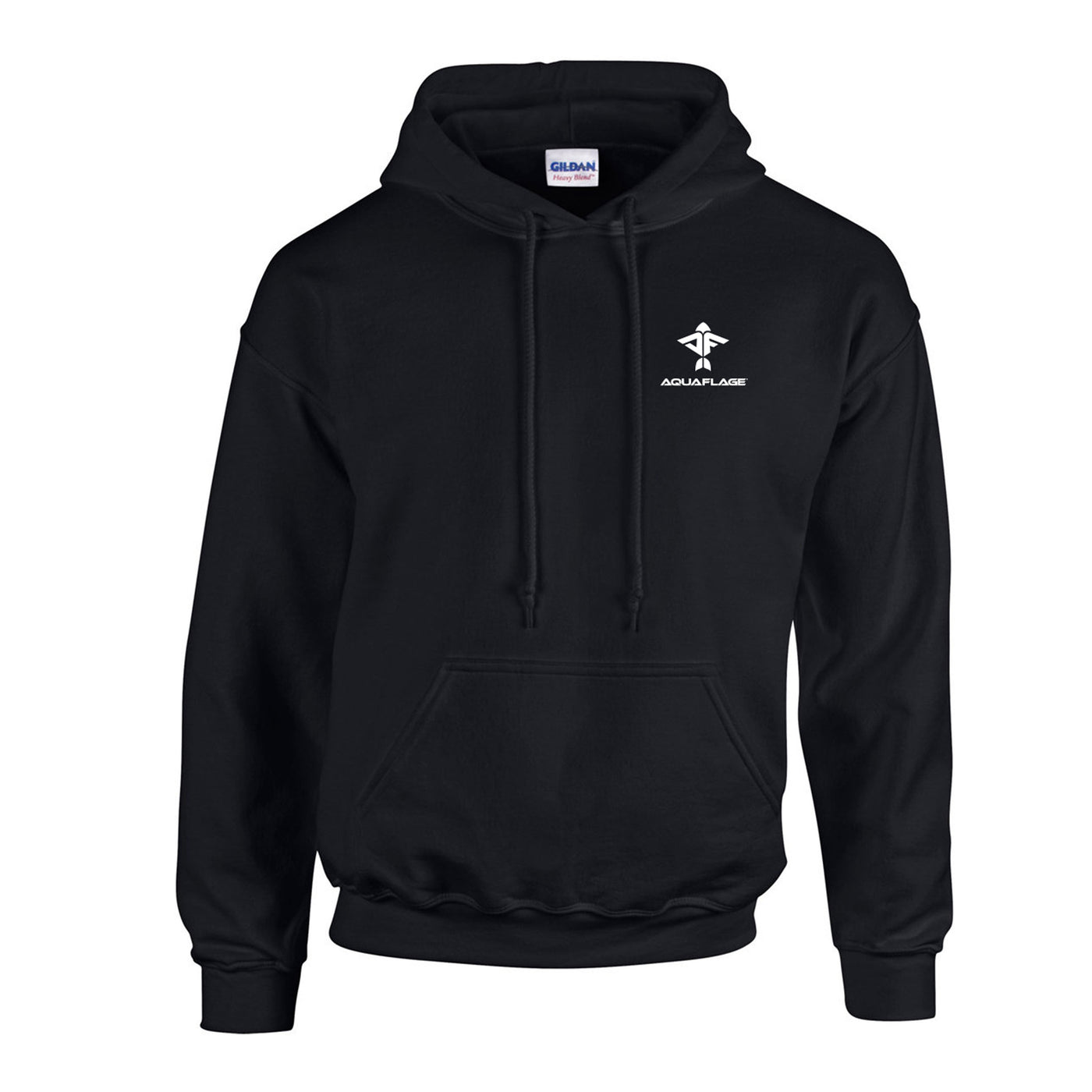 Black Cotton Hoodie - Men's