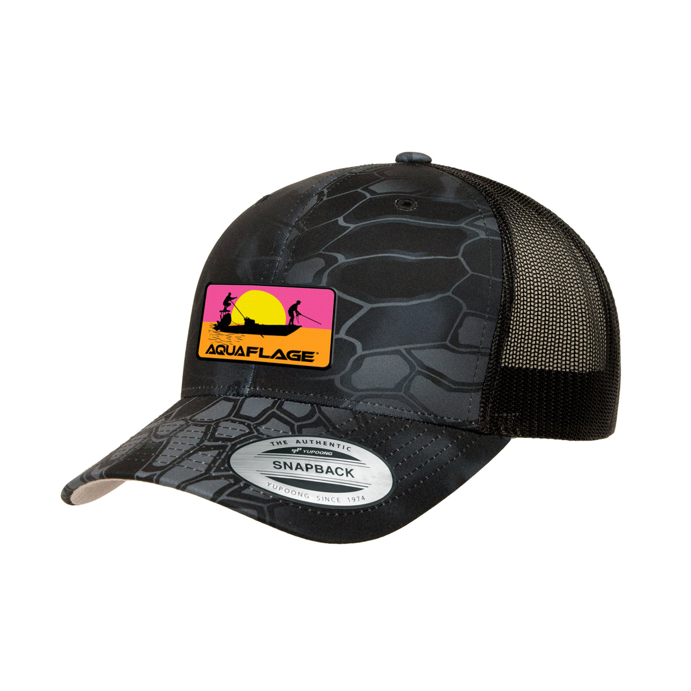 Endless Fishing Black Kryptek Trucker Hat