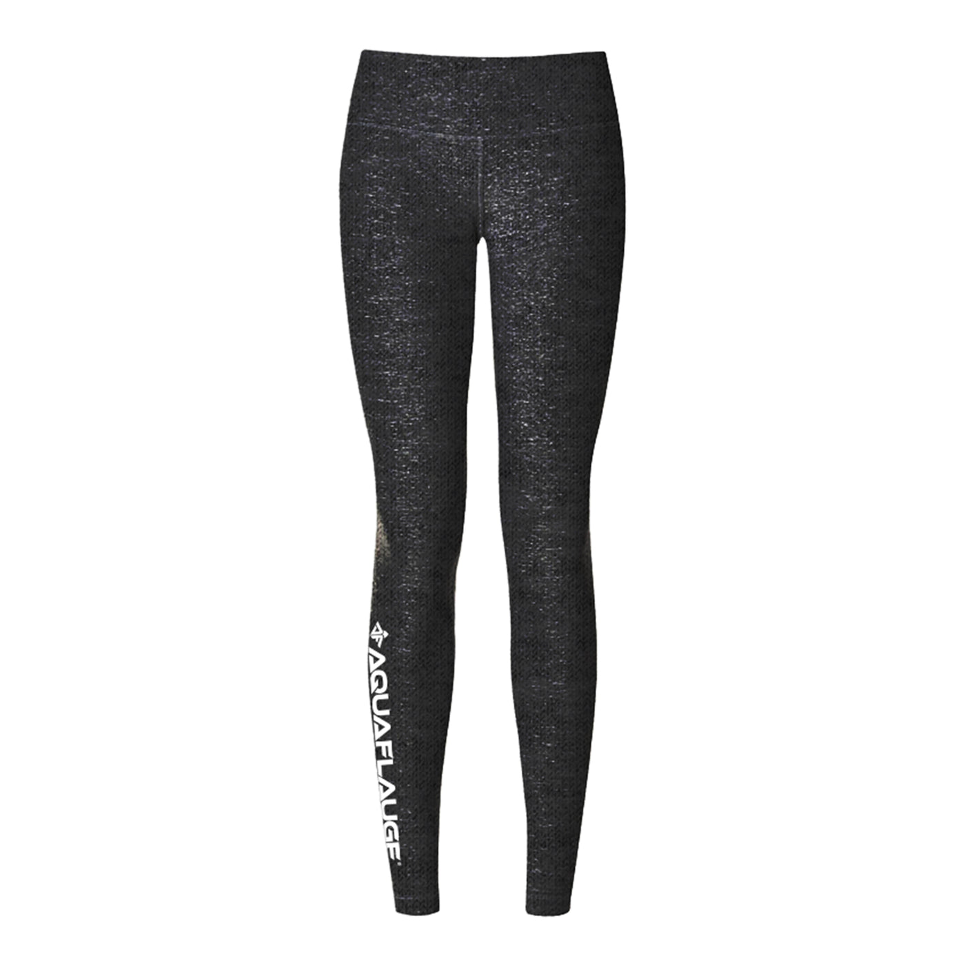Black Heathered Yoga Pants - Women's