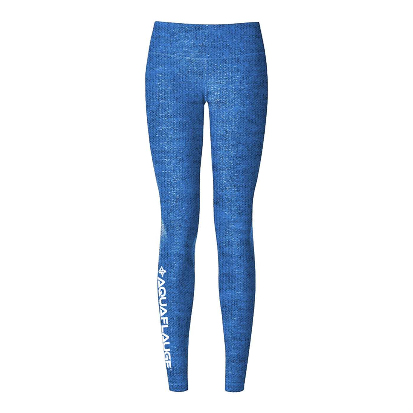 Blue Heathered Yoga Pants - Women's