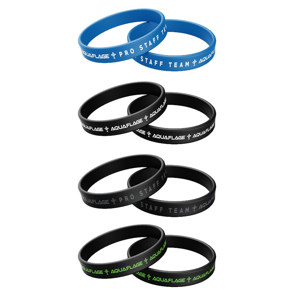 Silicone Wristband Bundle Pack of 4