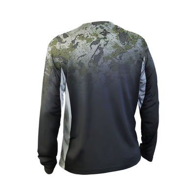 Rock Ledge Loden Ombre Long Sleeve Performance Mesh Shirt - Men's