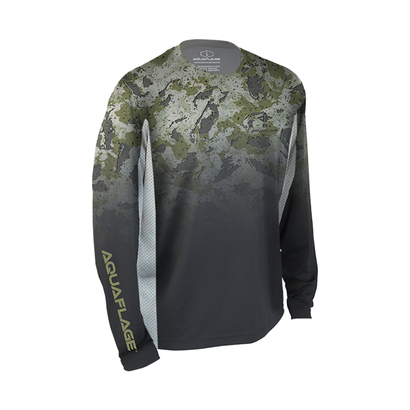 Rock Ledge Loden Ombre Long Sleeve Performance Mesh Shirt - Men's