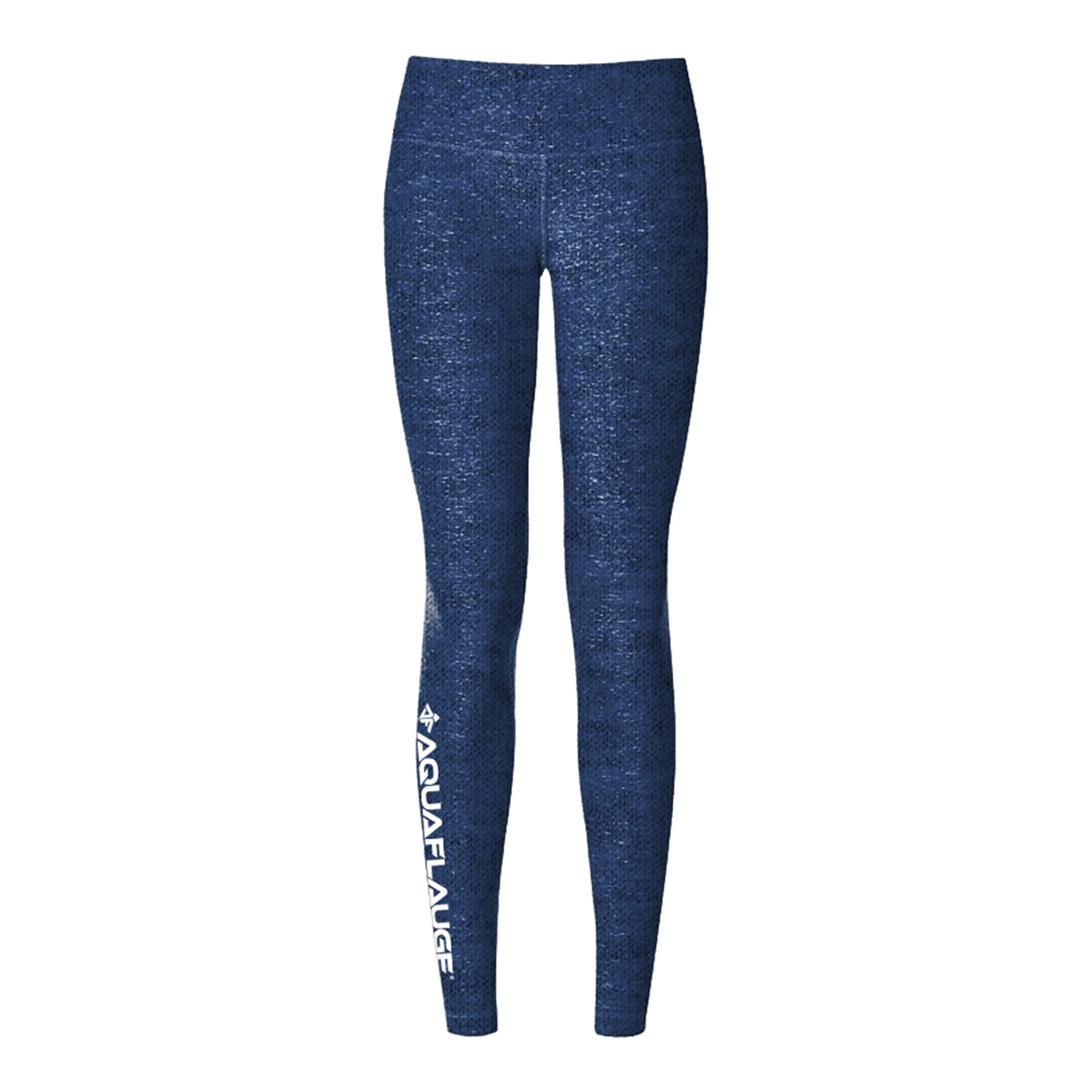 Navy Heathered Yoga Pants - Women's