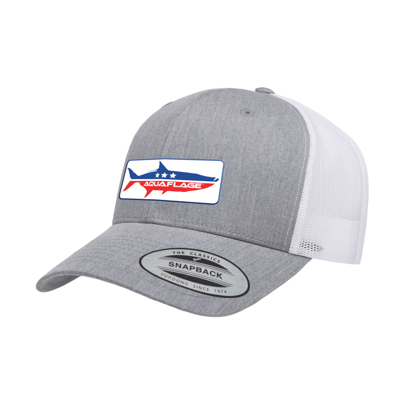 Tarpon Party Grey with White Mesh Trucker Hat