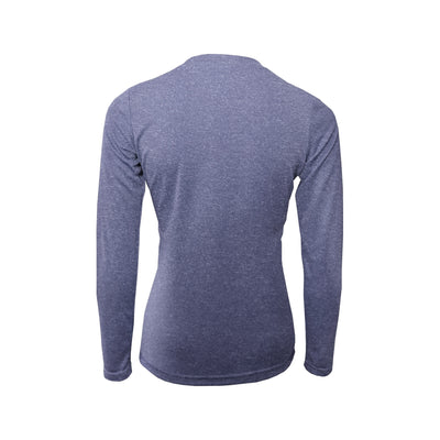 Women's Heather Purple Performance Long Sleeve