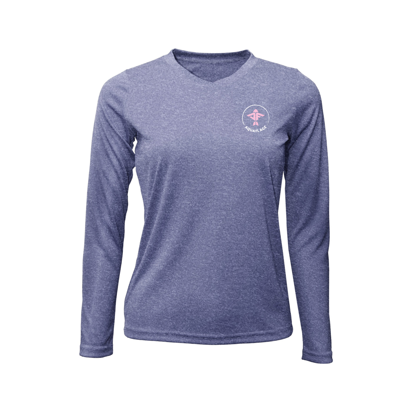 Women's Heather Purple Performance Long Sleeve