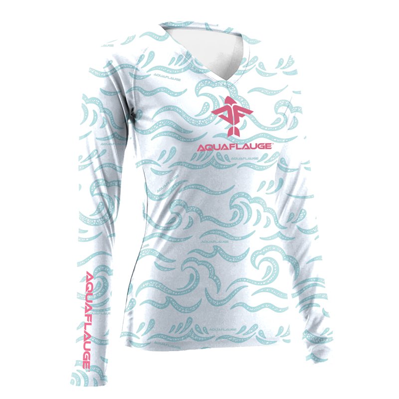AquaFlauge Women's UPF 30 Sun Protection Long Sleeve Performance Shirt - aquaflauge