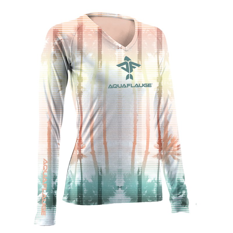 AquaFlauge Women's UPF 30 Sun Protection Long Sleeve Performance Shirt - aquaflauge