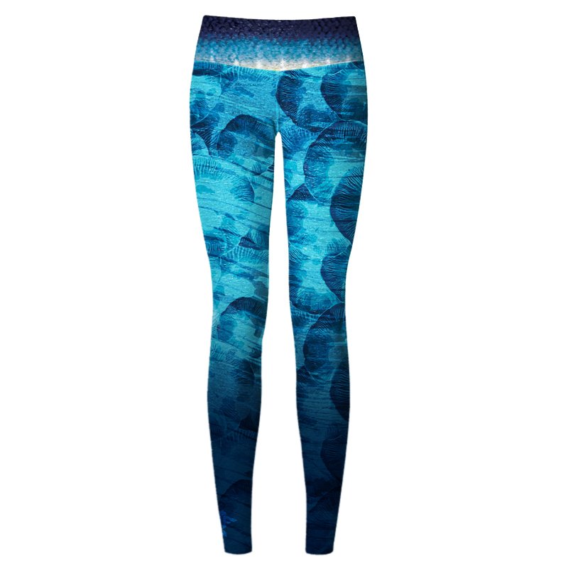 Blue Jellyfish Women's Yoga Pants - aquaflauge