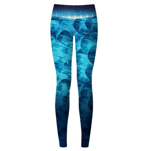 Blue Jellyfish Women's Yoga Pants - aquaflauge