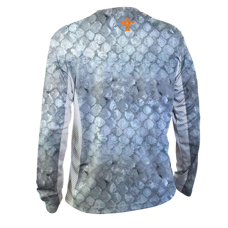 Full Sleeve Mens Fishing Shirts Amazon Grey Scales Long Sleeve