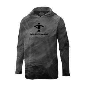 Black Storm Men's UPF 30 Sun Protection Performance Hoodie - aquaflauge