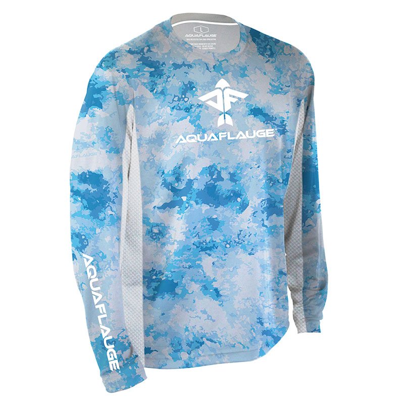 Clouds Men's Long Sleeve Performance Mesh Shirt - aquaflauge