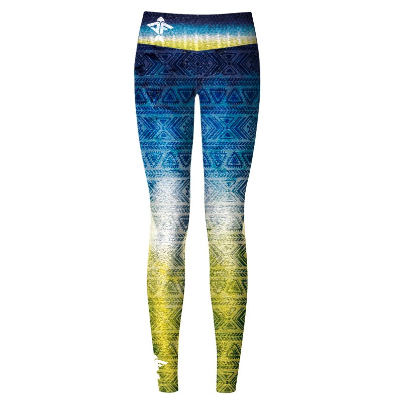 Tribal Tuna Women's Yoga Pants - aquaflauge