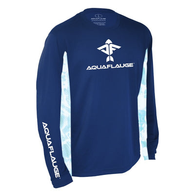A. Musick Dream Team Men's Long Sleeve Performance Shirt - aquaflauge